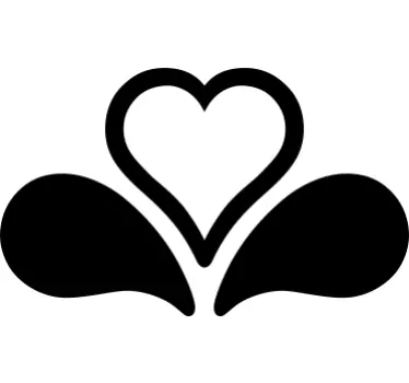 Liebe sticker herz und tropfen - TenStickers