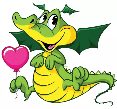 Lieber Drache Aufkleber - TenStickers