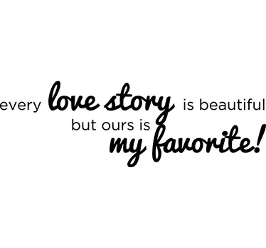 Love story Wandtattoo - TenStickers