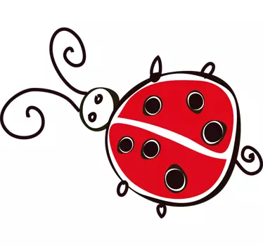 Marienkäfer Comic Aufkleber - TenStickers