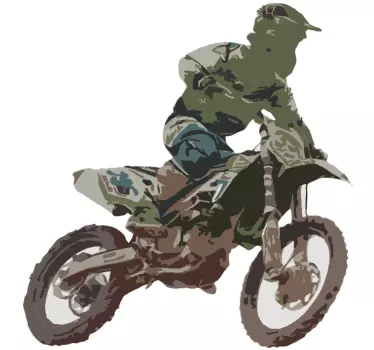 Motocross Racer Wandtattoo - TenStickers