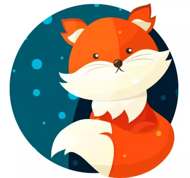 Niedlicher Fuchs Wildes Tier Wandtattoo - TenStickers
