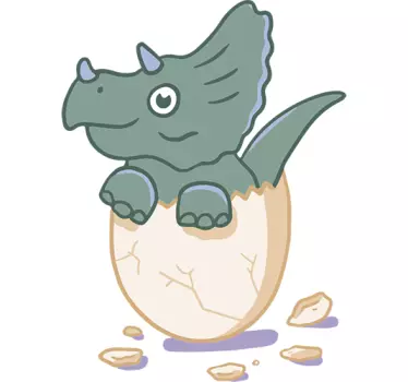 Wandtattoo Baby Dinosaurier - TenStickers