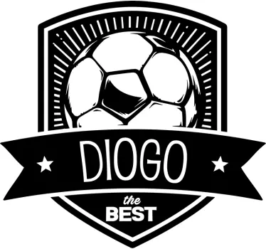 Personalisierter Aufkleber Fußball Wappen - TenStickers
