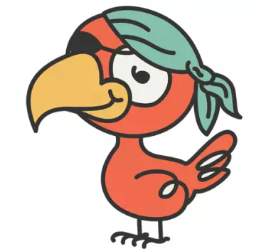 Piraten Papagei Kinder Aufkleber - TenStickers