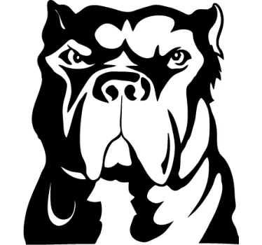 Pitbull Hund Aufkleber - TenStickers