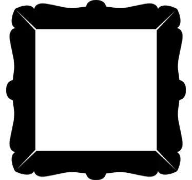 Quadrat Bilderrahmen Aufkleber - TenStickers
