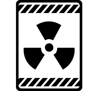 Radioaktives Schild Aufkleber - TenStickers