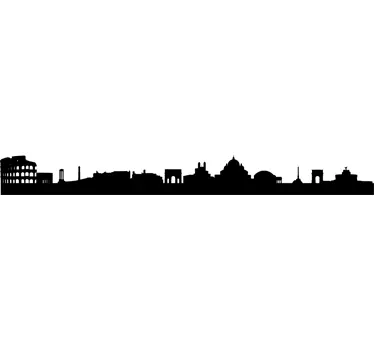 Rom Skyline Aufkleber - TenStickers