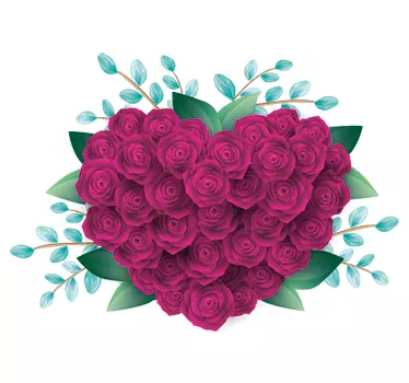 Rosa Tulpen Aufkleber - TenStickers