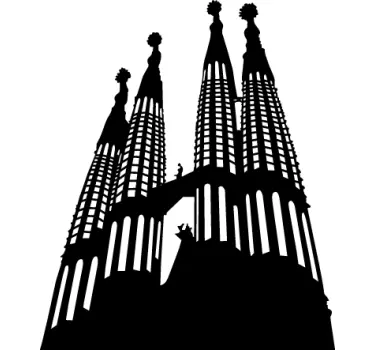 Sagrada familia Barcelona Aufkleber - TenStickers