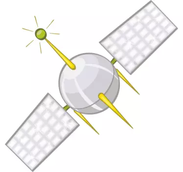 Satellit Aufkleber - TenStickers