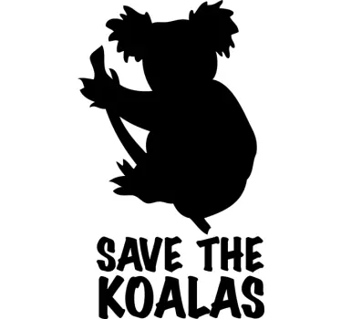 Save Koalas Aufkleber - TenStickers