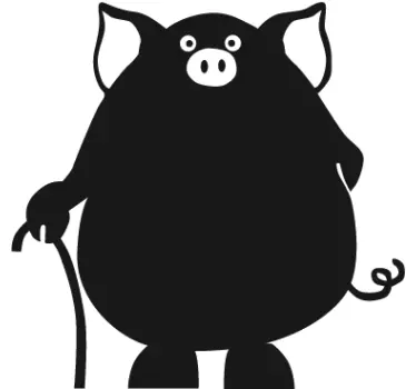 Schwein Tafelfolie - TenStickers