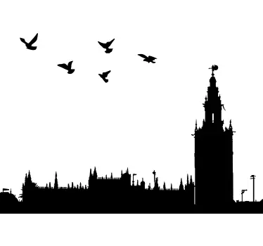 Silhouette Sevilla Wandtattoo - TenStickers
