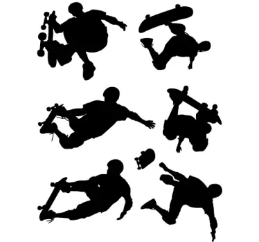 Skateboard Tricks Aufkleber - TenStickers