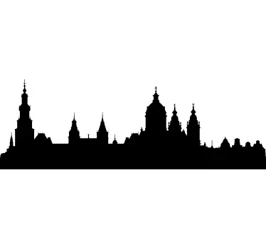 Skyline Amsterdam Wandtattoo - TenStickers