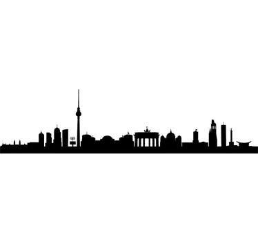 Skyline Berlin Aufkleber - TenStickers
