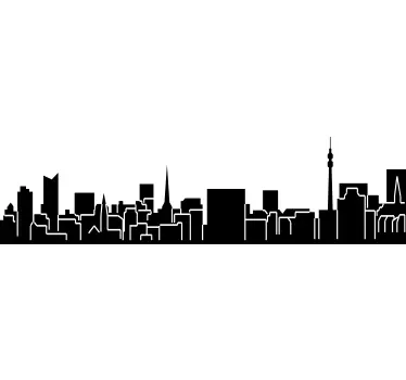 Skyline Dortmund Wandtattoo - TenStickers