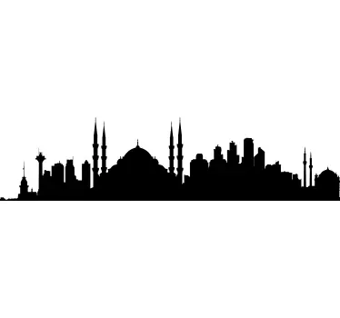 Skyline Istanbul Wandtattoo - TenStickers
