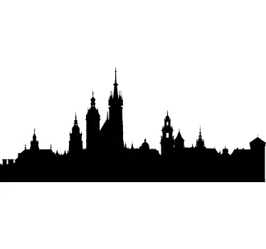 Skyline Krakau Aufkleber - TenStickers