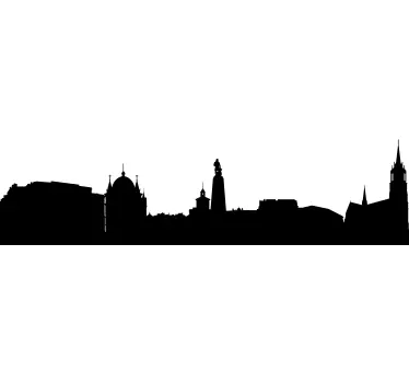 Skyline Lodz Aufkleber - TenStickers