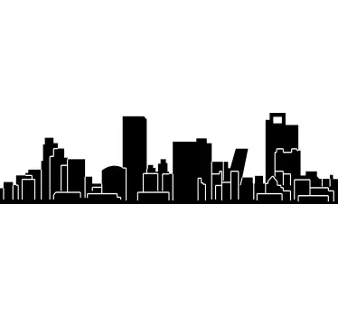 Skyline Madrid Aufkleber - TenStickers