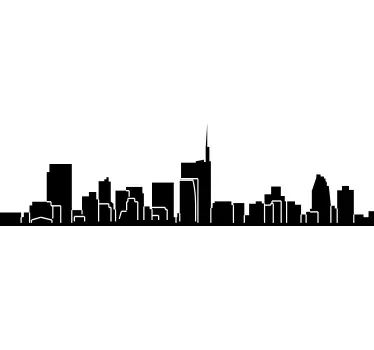 Skyline Mailand Wandtattoo - TenStickers