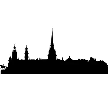 Skyline Stockholm Wandtattoo - TenStickers