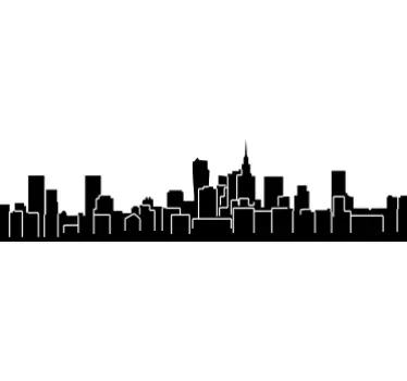 Skyline Warschau Aufkleber - TenStickers