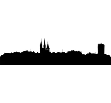 Skyline Zagreb Wandtattoo - TenStickers