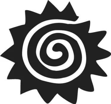 Spirale Sonne Aufkleber - TenStickers