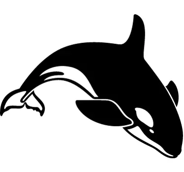 Springender Orca Aufkleber - TenStickers