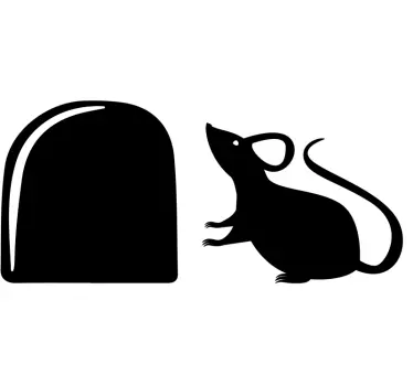 Steckdose Maus Tier Wandaufkleber - TenStickers