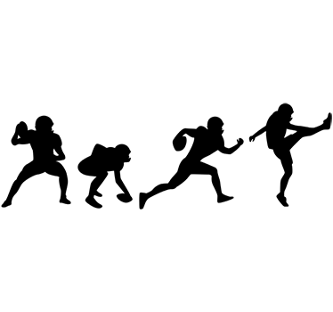 Wandtattoo American Football Figuren - TenStickers