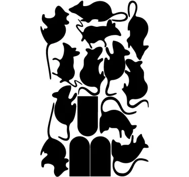 Sticker Ratten - TenStickers