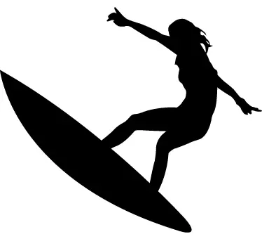 Surfergirl Wandtattoo - TenStickers