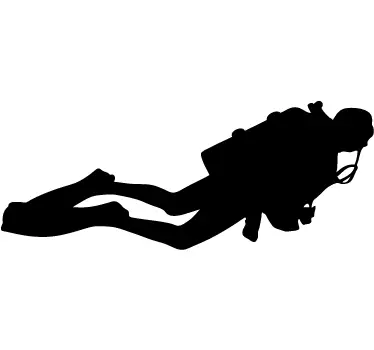 Taucher Aufkleber - TenStickers