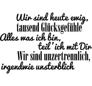 Text Sticker Glücksgefühle - TenStickers