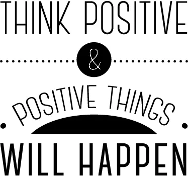 Think positive Aufkleber - TenStickers