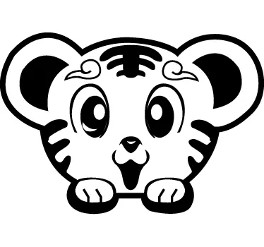 Tigerbaby Manga Aufkleber - TenStickers