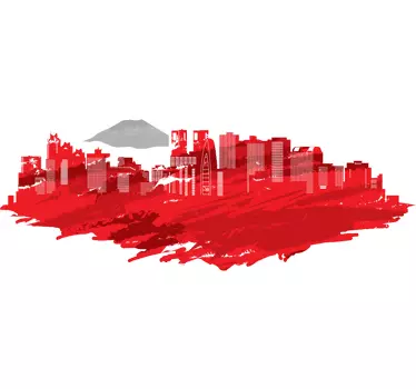 Tokio Skyline Sticker - TenStickers