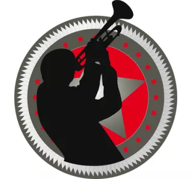 Trompetenspieler Aufkleber - TenStickers