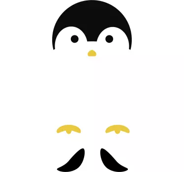 Wildes Tier Pinguin kreativer Türaufkleber - TenStickers