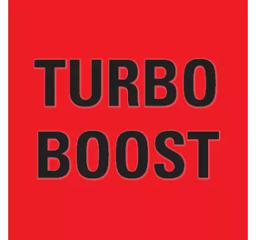 Turbo Boost Lichtschalter Aufkleber - TenStickers