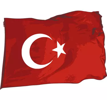 Türkei Fahne Wandtattoo - TenStickers