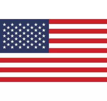 USA Flagge Wandtattoo Wohnzimmer - TenStickers