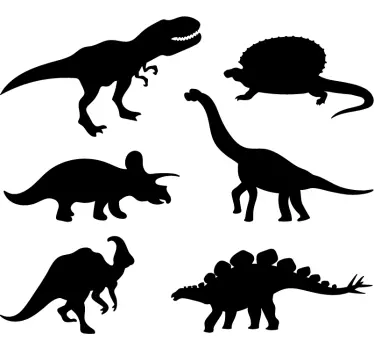 Verschiedene dinosaurier wandaufkleber - TenStickers
