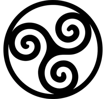 Wandtattoo keltisches Symbol Triskele - TenStickers