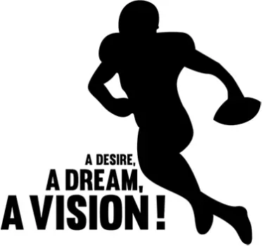 Wandtattoo American Football Spieler - TenStickers